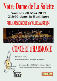 20-21/05 - Concert et messe à ND de la Salette
