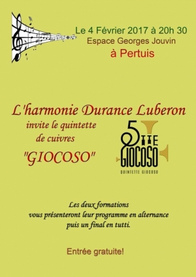3/02 - Concert d'hiver avec le Quintette de cuivres Giocoso